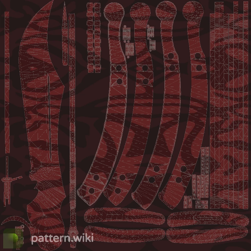 Butterfly Knife Slaughter seed 134 pattern template