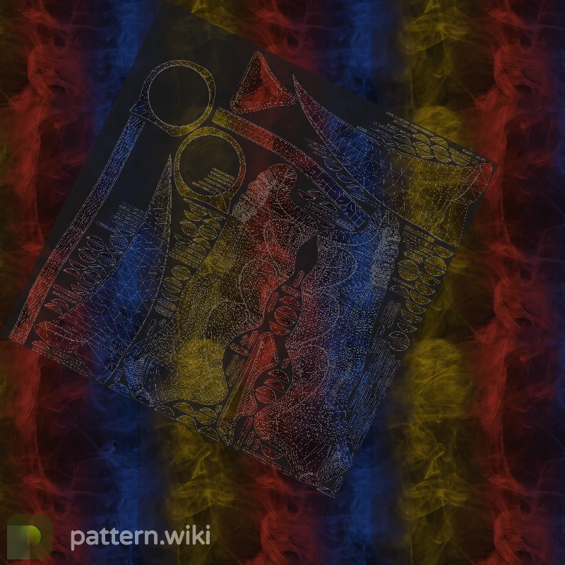 Karambit Marble Fade seed 220 pattern template