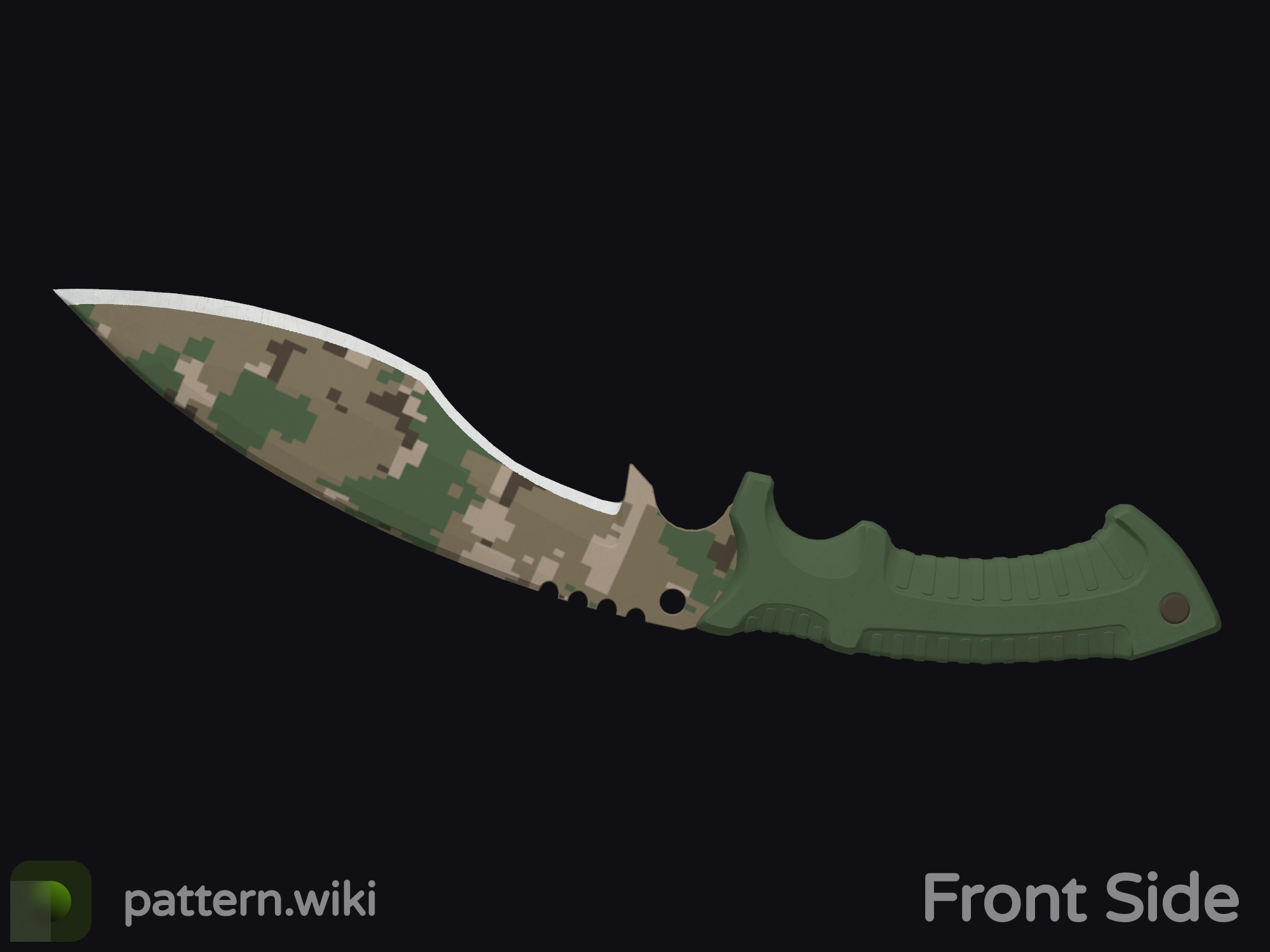 Kukri Knife Forest DDPAT seed 840