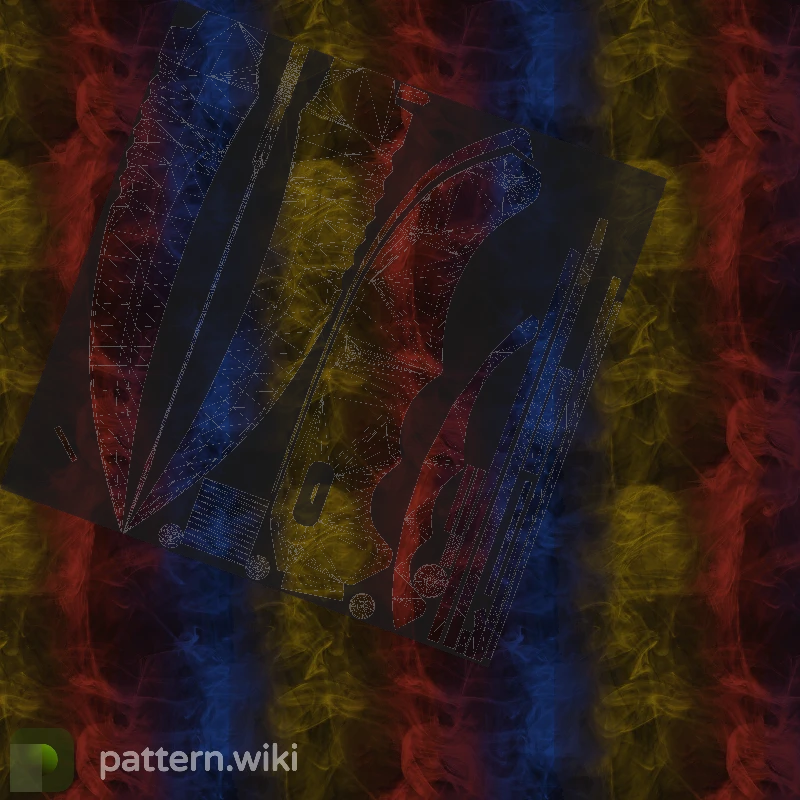 Flip Knife Marble Fade seed 701 pattern template