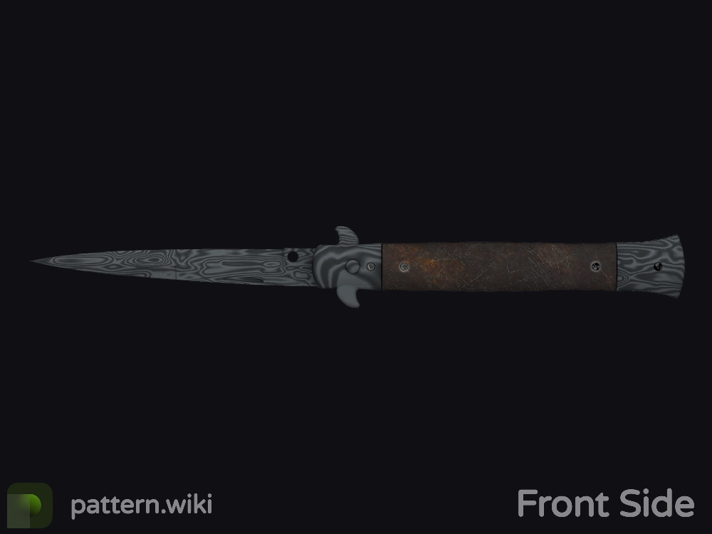 Stiletto Knife Damascus Steel seed 784