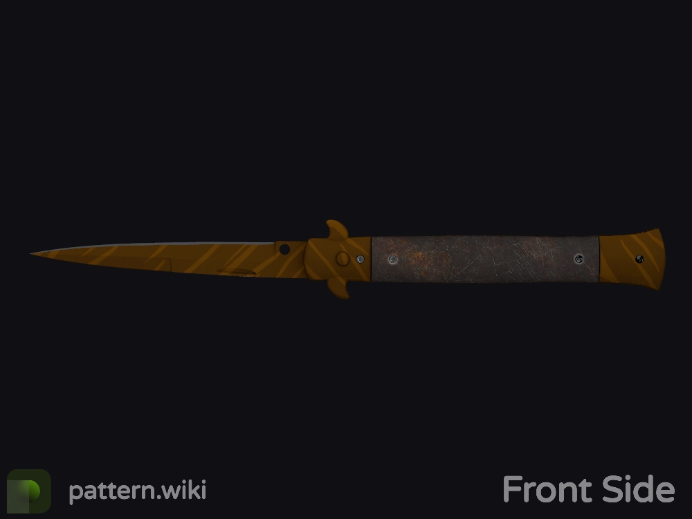 Stiletto Knife Tiger Tooth seed 969