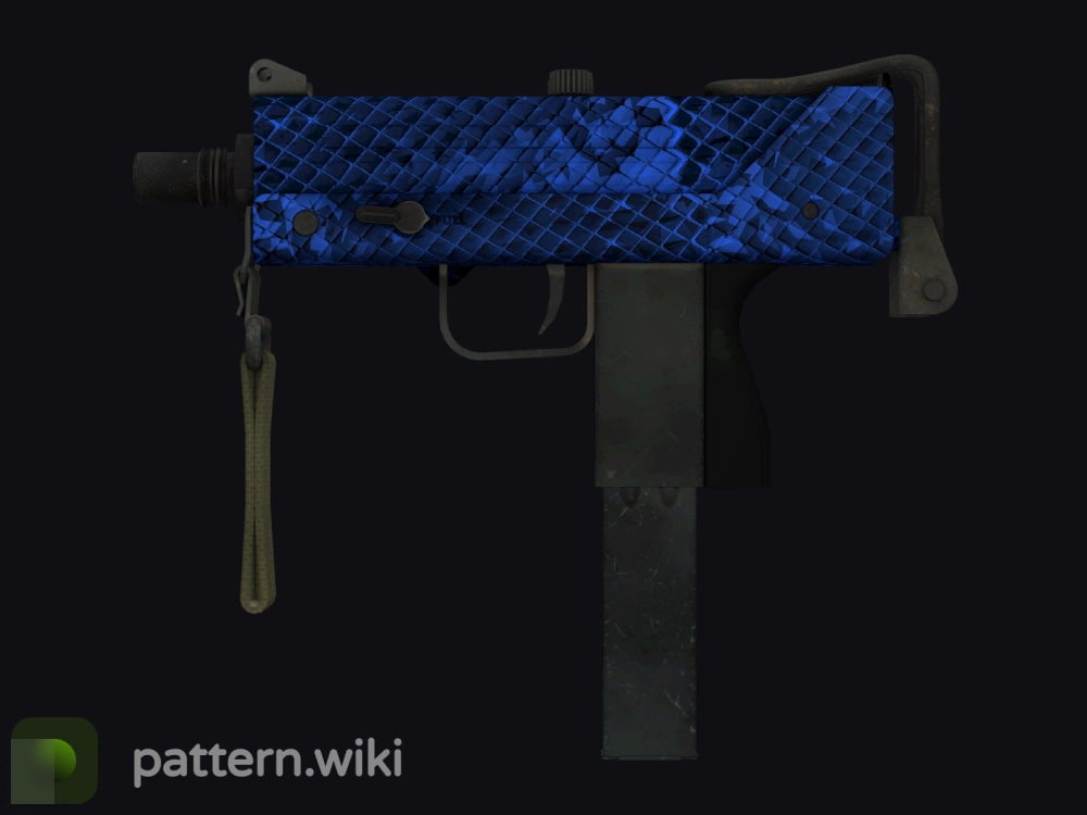 MAC-10 Lapis Gator seed 208