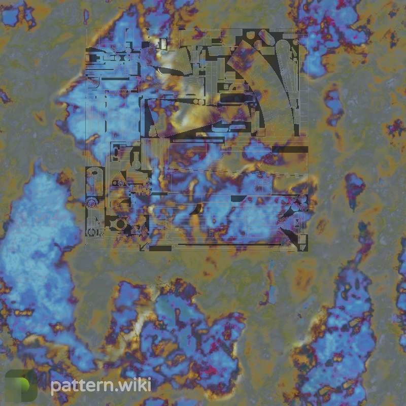 AK-47 Case Hardened seed 509 pattern template