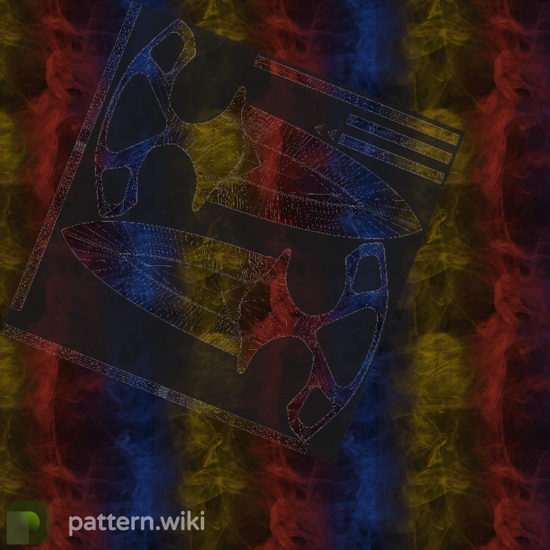 Shadow Daggers Marble Fade seed 696 pattern template