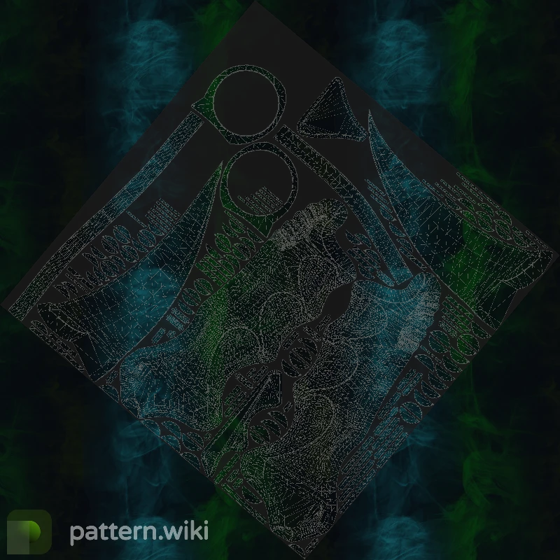 Karambit Gamma Doppler seed 93 pattern template