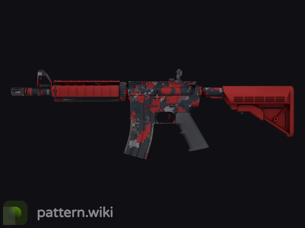 M4A4 Red DDPAT seed 72