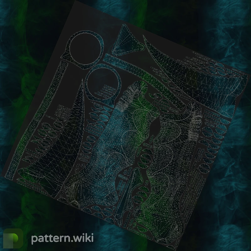 Karambit Gamma Doppler seed 404 pattern template