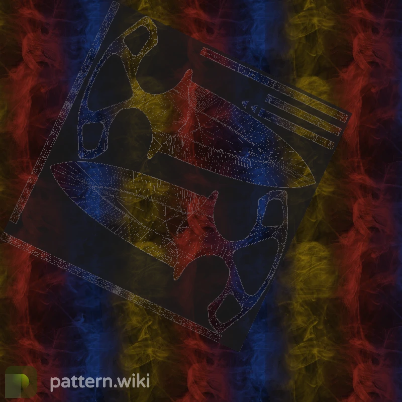 Shadow Daggers Marble Fade seed 693 pattern template