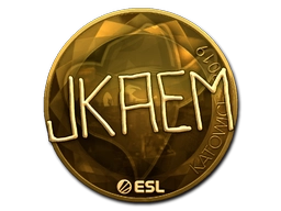 Sticker jkaem (Gold) | Katowice 2019 preview