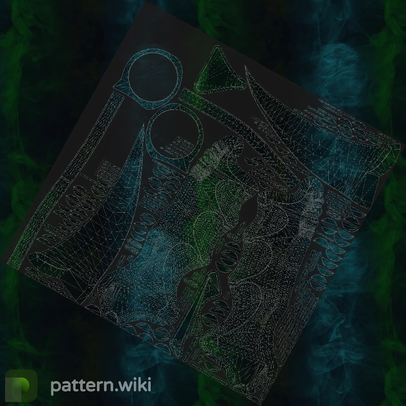 Karambit Gamma Doppler seed 497 pattern template