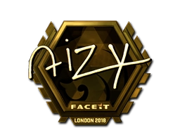 Sticker aizy (Gold) | London 2018 preview