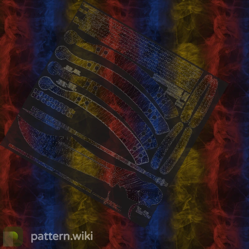 Butterfly Knife Marble Fade seed 268 pattern template