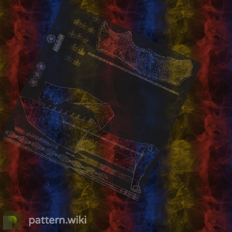 Huntsman Knife Marble Fade seed 3 pattern template