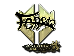 Sticker fer (Gold) | Antwerp 2022 preview