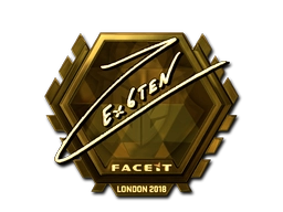 Sticker Ex6TenZ (Gold) | London 2018 preview