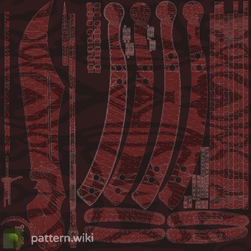 Butterfly Knife Slaughter seed 609 pattern template