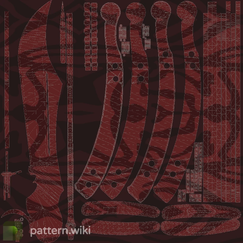 Butterfly Knife Slaughter seed 551 pattern template