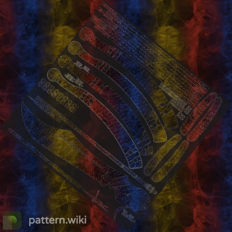 Butterfly Knife Marble Fade seed 399 pattern template