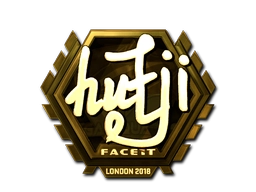 Sticker hutji (Gold) | London 2018 preview