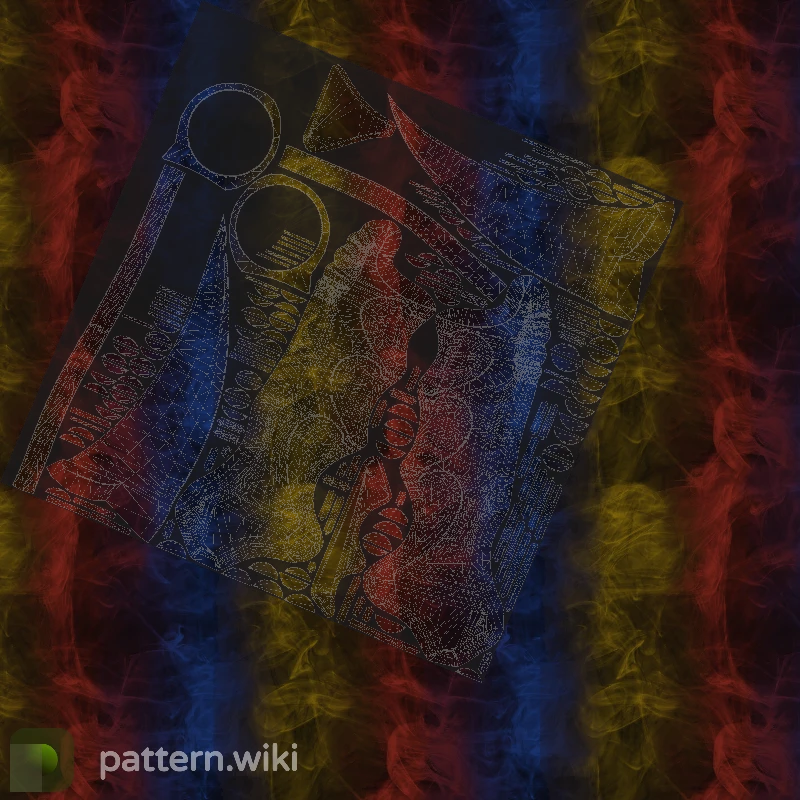 Karambit Marble Fade seed 329 pattern template