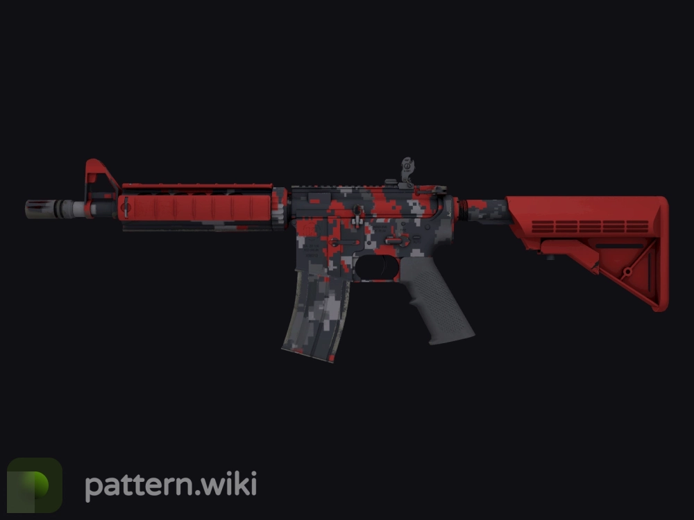 M4A4 Red DDPAT seed 540