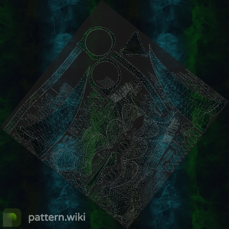 Karambit Gamma Doppler seed 46 pattern template