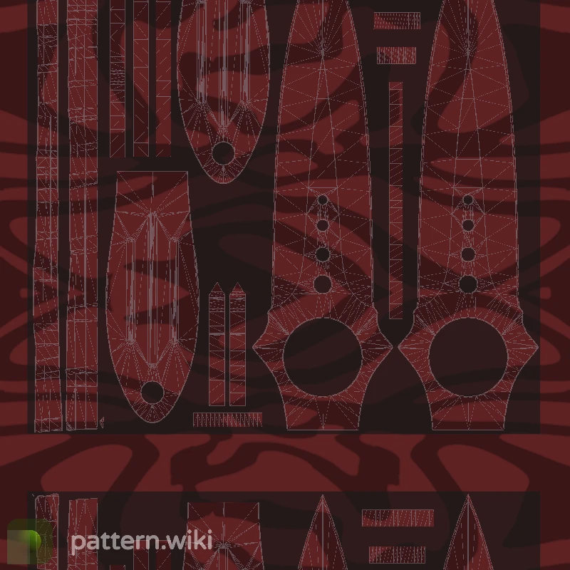 Skeleton Knife Slaughter seed 127 pattern template