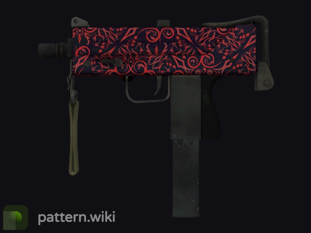 MAC-10 Red Filigree seed 133