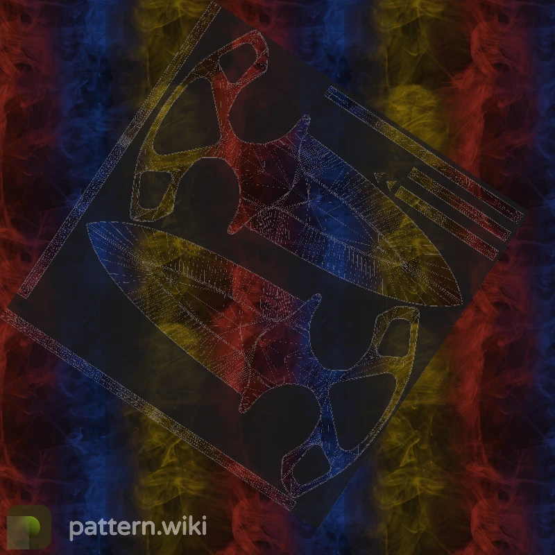 Shadow Daggers Marble Fade seed 251 pattern template