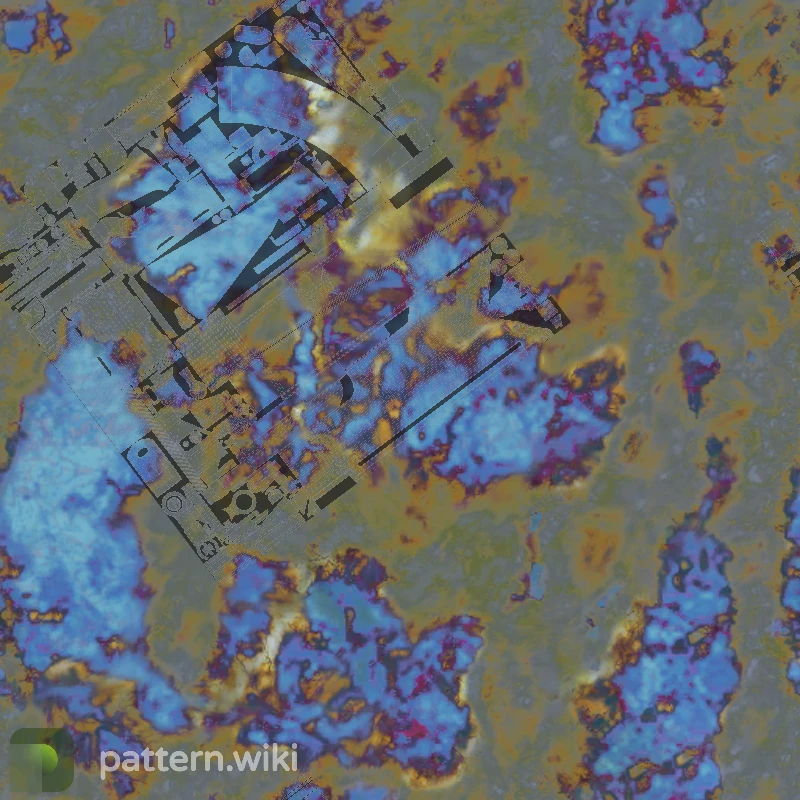 AK-47 Case Hardened seed 831 pattern template