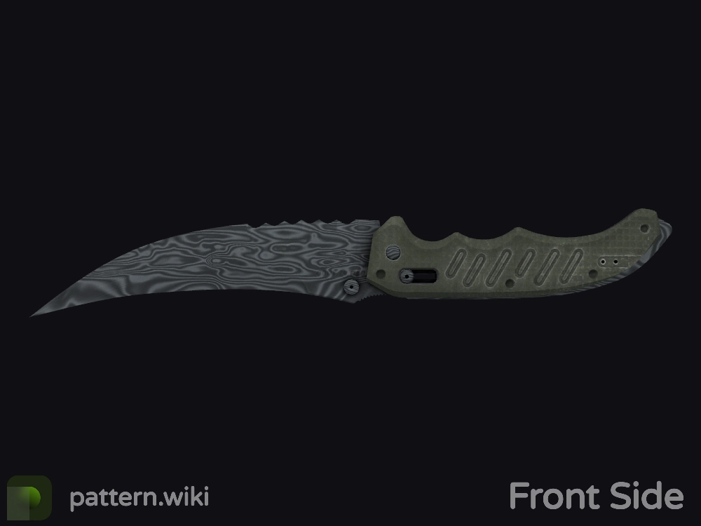 Flip Knife Damascus Steel seed 14