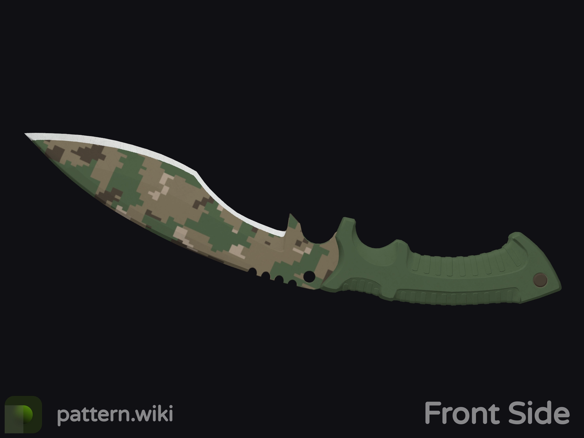 Kukri Knife Forest DDPAT seed 614