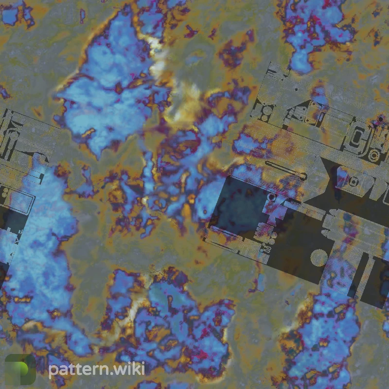 MAC-10 Case Hardened seed 2 pattern template