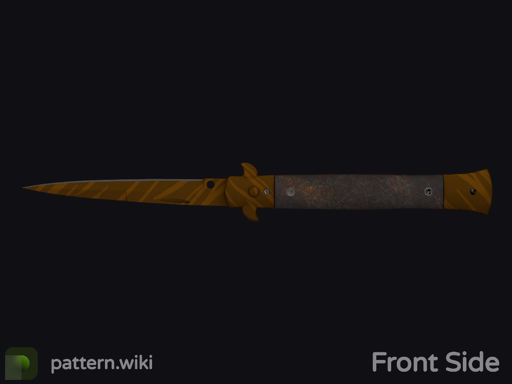 Stiletto Knife Tiger Tooth seed 724