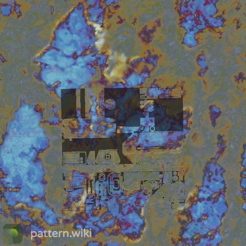 MAC-10 Case Hardened seed 253 pattern template