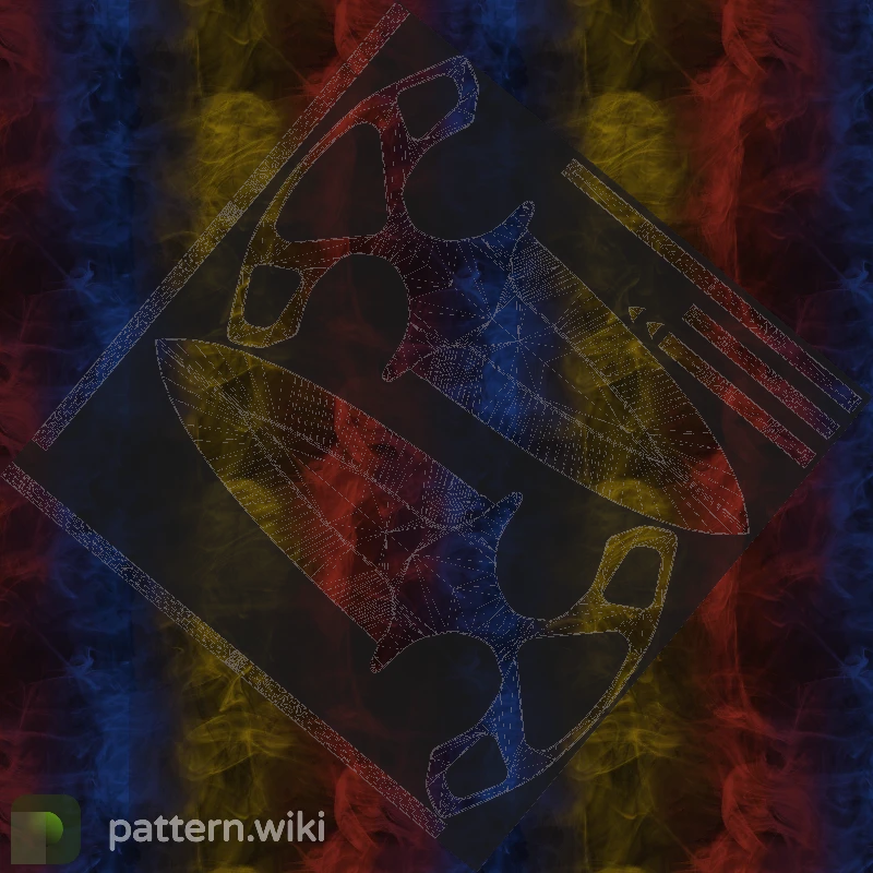 Shadow Daggers Marble Fade seed 911 pattern template