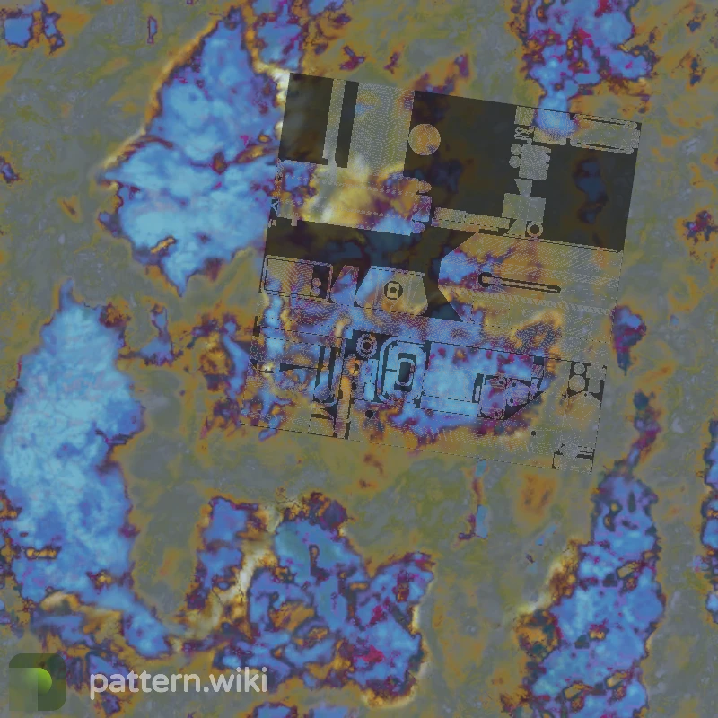 MAC-10 Case Hardened seed 98 pattern template