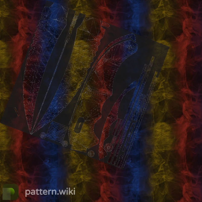 Flip Knife Marble Fade seed 660 pattern template