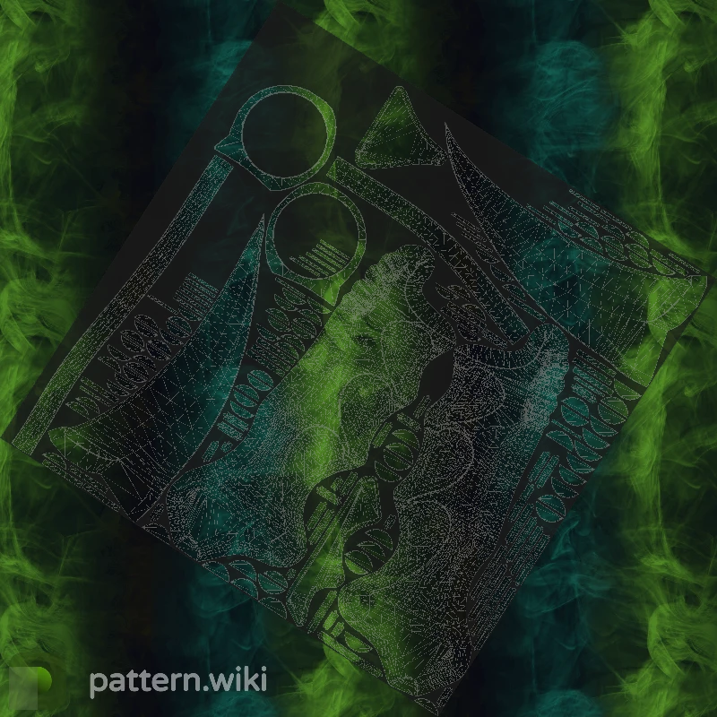 Karambit Gamma Doppler seed 347 pattern template