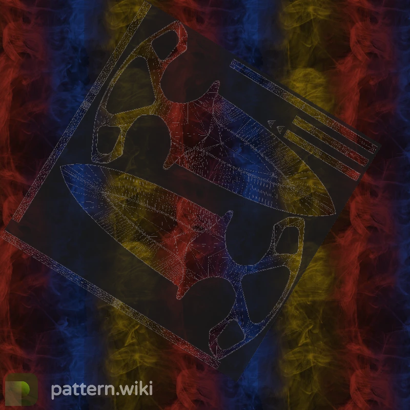 Shadow Daggers Marble Fade seed 267 pattern template