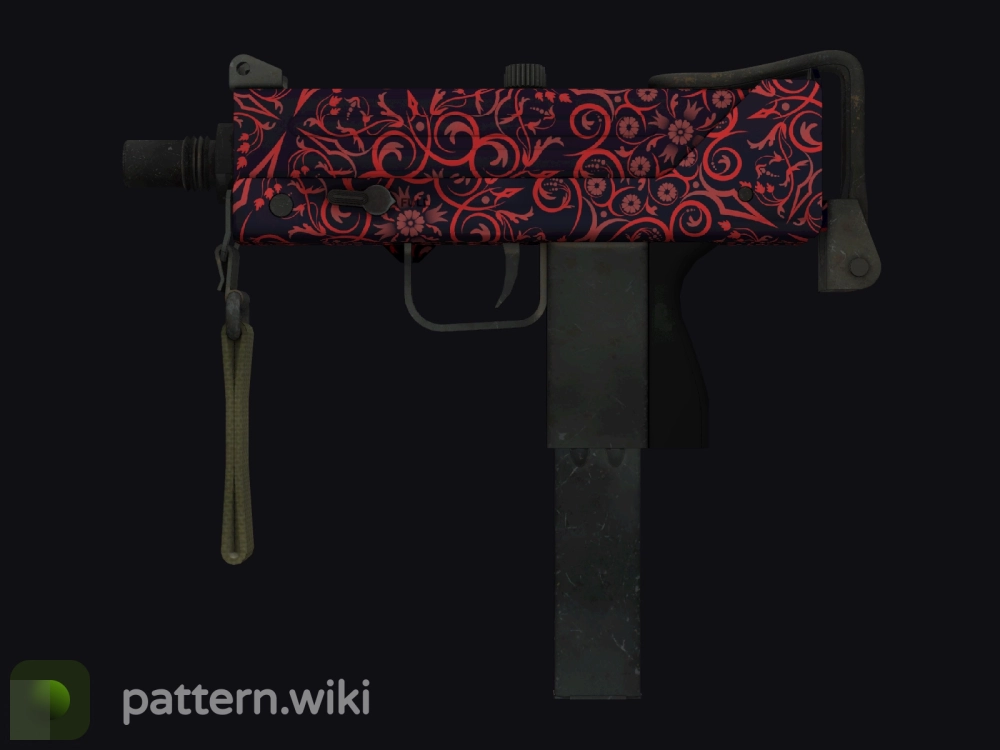 MAC-10 Red Filigree seed 26