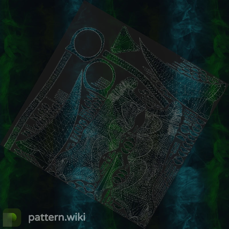 Karambit Gamma Doppler seed 15 pattern template