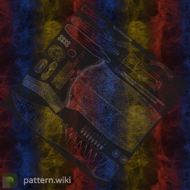 Bowie Knife Marble Fade seed 105 pattern template
