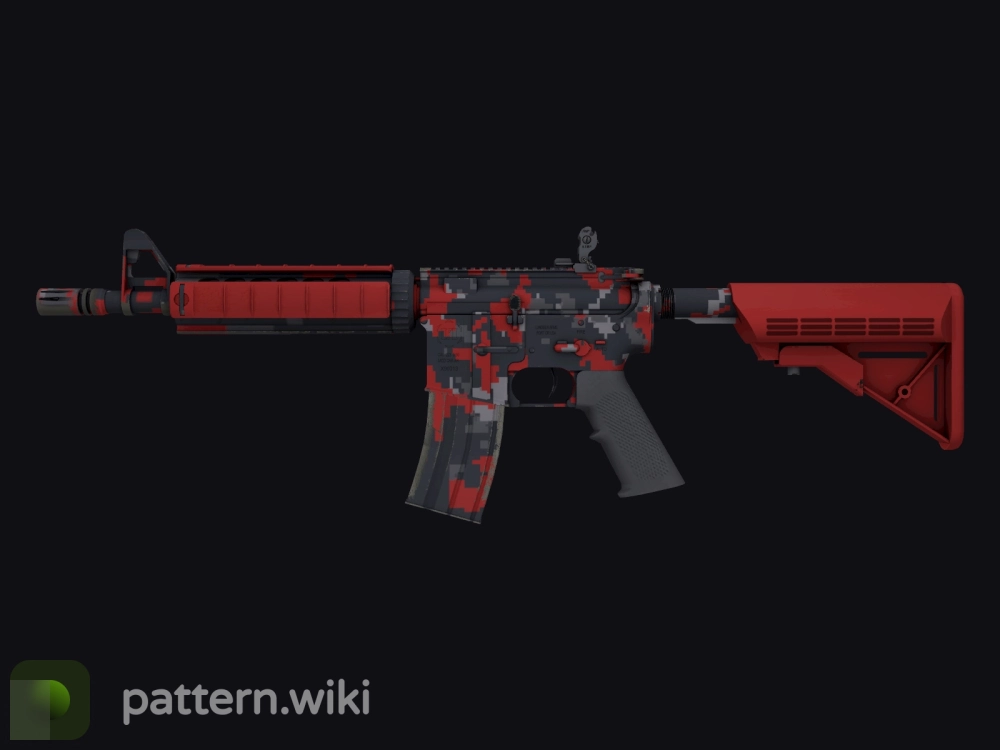 M4A4 Red DDPAT seed 213