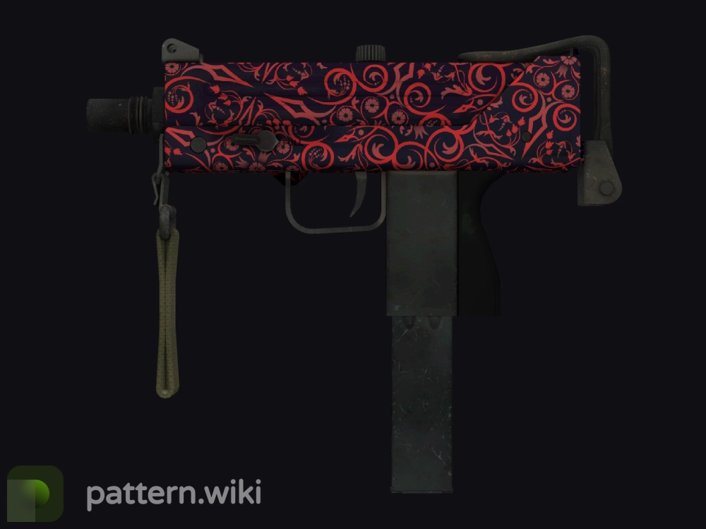 MAC-10 Red Filigree seed 361