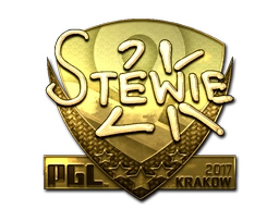 Sticker Stewie2K (Gold) | Krakow 2017 preview