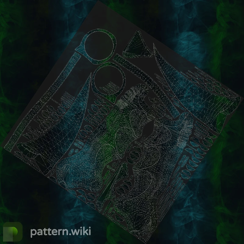 Karambit Gamma Doppler seed 294 pattern template