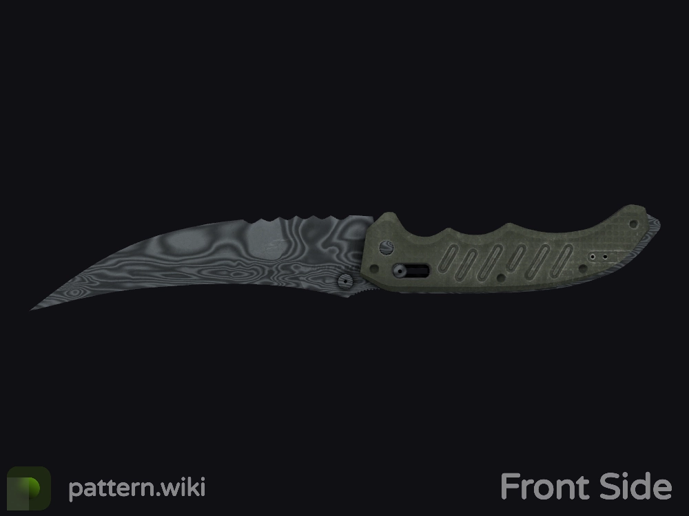 Flip Knife Damascus Steel seed 120