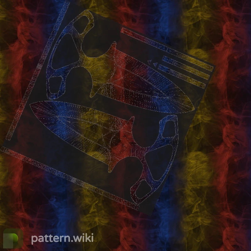 Shadow Daggers Marble Fade seed 309 pattern template